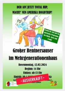 Plakat Rentnerfasching